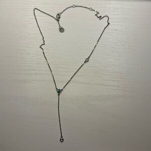 Pura Vida Silver Necklace With Turquoise Stone